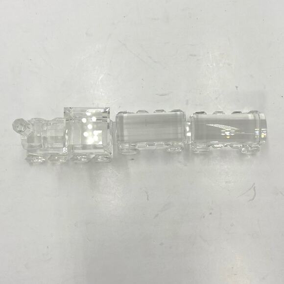 Crystal BNSF Railway Locomotive Train Glass Figurine Collectable - Picture 3 of 10